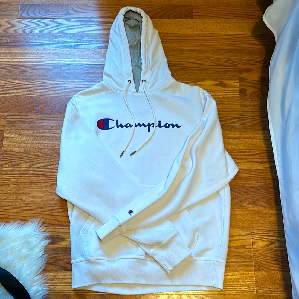 White Champion Hoodie